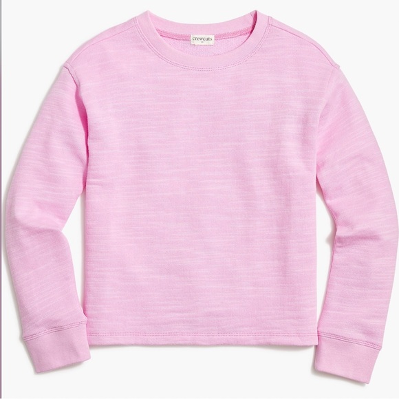 J Crew Crewcuts Cotton Blend Terry Crewneck Sweatshirt - Picture 6 of 6